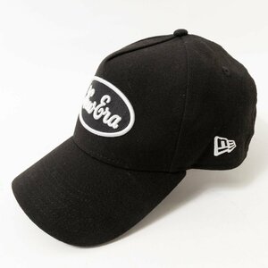 NEW ERA ニューエラ キャップ 野球帽 毛綿素材 ブラック ホワイトロゴ刺繍 カジュアル ストリート アジャスター仕様 男女兼用 帽子
