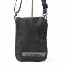 DIESEL ディーゼル ショルダーバッグ ブラック 黒 グレー ナイロン メンズ 斜め掛け シンプル 小さめ 収納多数 カジュアル bag 鞄 かばん_画像1
