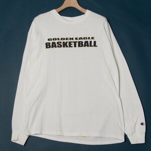  mail service 0 Champion Champion authentic size L Golden Eagle long sleeve T shirt crew neck print basketball men's spring summer 