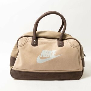 NIKE Nike Boston bag beige dark brown scorching tea suede synthetic leather unisex man and woman use hand .. casual high capacity bag bag 