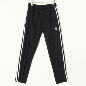 adidas Adidas size S truck pants bottoms jersey black / black polyester 100% Logo embroidery unisex casual through year 