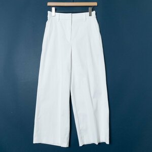 PLST plus te wide pants plain bottoms slacks pants L size polyester white beautiful . simple casual 