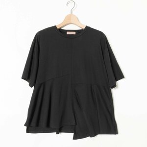 BEAMS LIGHTS Beams laitsu T-shirt short sleeves tops plain cut and sewn 38 cotton 100% cotton black black beautiful . casual spring summer 