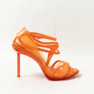 melissa + jean paul gaultier Melissa Jean-Paul Gaultier Raver булавка каблук сандалии 24cm orange красивый . elegance весна лето 