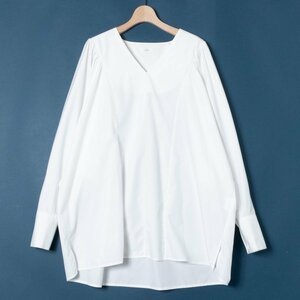 ITEMS URBAN RESEARCH tops long sleeve shirt tunic item z Urban Research white V neck beautiful . casual natural Free