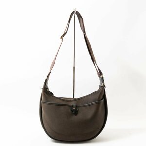 [1 jpy start ]Brady blur ti- shoulder bag black black canvas leather original leather England made unisex man and woman use diagonal ..