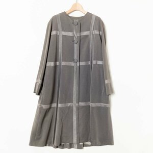 Ms.REIKOmiz Ray ko no color пальто весеннее пальто внешний Tria sete-to elegant femi человек классический пепел серый 9 сделано в Японии 