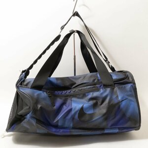 NIKE Nike ENGINEERED CARRY SYSTEM Boston bag blue blue black black nylon unisex diagonal .. hand .. high capacity bag bag 