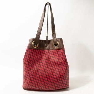 Roberta di Camerino Roberta di Camerino tote bag handbag bag red red total pattern casual U.S.A. made lady's woman woman 