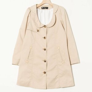 [1 иен старт ]franche lippee black Franche Lippee весеннее пальто средний длина внешний хлопок полиэстер симпатичный бежевый M сделано в Японии 