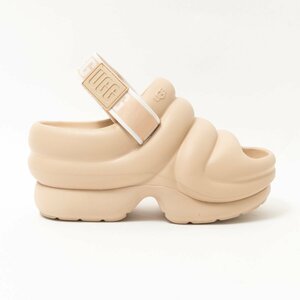 [1 jpy start ] superior article UGG UGG Aww Yeaha- year thickness bottom sandals open tu sandals shoes Wedge heel EVA beige lady's W6