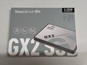 新品・未使用! Team Group SSD GX2 2TB 2.5インチ SATA3 6Gb/s