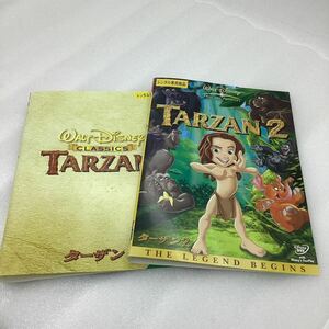 [C11]2 pieces set *DVD* Tarzan all 2 volume * rental * case less (21034)