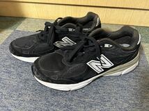 ニューバランス NB new balance USA 990 スニーカー 靴 黒 27cm _画像1