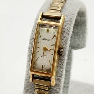 *ML11051-3* Lady SEIKOreti Seiko DIASHOCK hand winding clock K18 wristwatch junk 