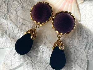 ヴィンテージ ** ドロップモチーフの美しいイヤリング vintage earrings