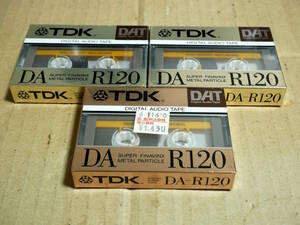 ★☆新品・未開封☆★DATテープ TDK DA-R120 120分用3本セット☆★