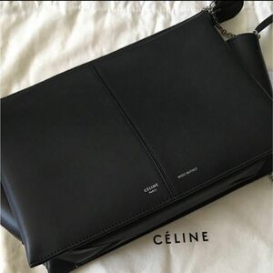 CELINE トリフォルド クラッチバッグ 本革