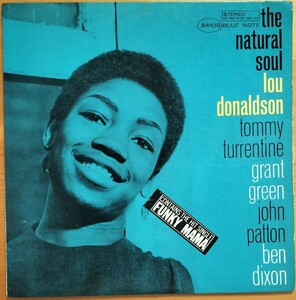 [ original ]BLUE NOTE NY ear attaching RVG record LOU DONALDSON|The Natural Soul Grant Green Roo Donaldson blue Note 