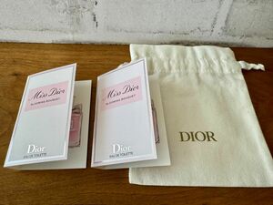 Dior ミスディオール ブルーミングブーケ　2つセット1ml ×2 試供品　サンプル ディオール　巾着付き　オードゥトワレ