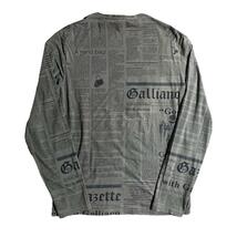 RARE 00s John Galliano newspaper L/S T-shirt Y2K IF SIX WAS NINE LGB 14th addiction kmrii ARCHIVE 希少_画像2