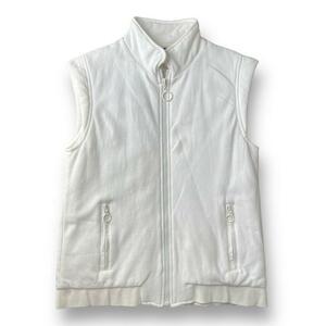 ARCHIVE 2005ss RAF SIMONS &#34;R&#34; embroidery vest ジップアップベスト 刺繍 ホワイト ラフシモンズ アーカイブ rare