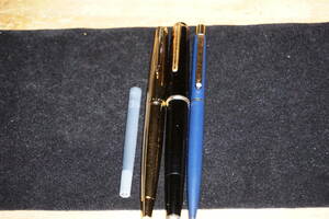 美品有り”K14.MONTBLANC.PARKER.万年筆・ボールペン”３本組