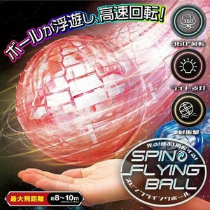 ◆送料無料(定形外)◆ フライングスピナーボール 充電式 リモコン付 空飛ぶ 幻想的 カラフル ボール型 飛行機 ブーメラン ◇ ボールRC-HAC