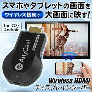 ◆送料無料/規格内◆ HDMI 無線接続 アダプター ワイヤレス レシーバー Android iOS対応 スマホの映像を大画面に映す ◇ ワイヤレスHDMI