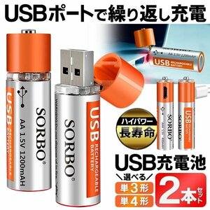 * free shipping / standard inside * USB charge rechargeable battery 2 ps single 3 shape USB direct connection battery 500 times polymer lithium ion .. return possible to use long life * SORBO: single four shape 
