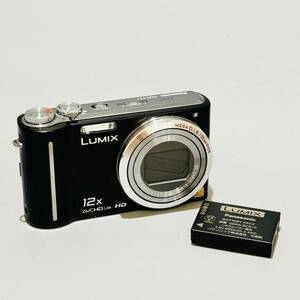 甲HK10034　1円スタート　美品　クリーニング済　動作品　本体/バッテリーのみ　パナソニック　DMC-TZ7　LUMIX　デジタルカメラ　デジカメ