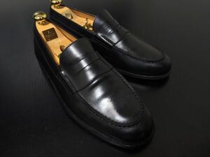 美品 トッズ 9 TOD'S ソフトコインローファー ドレスシューズ 黒 8591