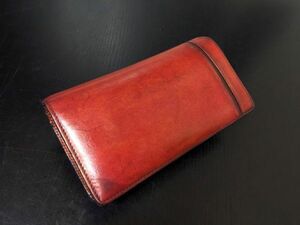  beautiful goods Berluti Berluti gas pearl leather long wallet change purse . equipped 8576