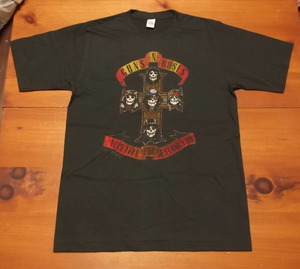 新品【Guns N' Roses】 ガンズアンドローゼズ Appetite For Destruction Tour 1987 Vintage Style プリント Tシャツ XL // スラッシュ