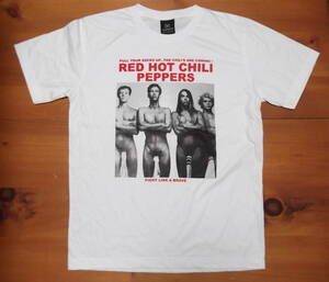 新品 【RHCP】レッドホットチリペッパーズ Fight Like A Brave ちんこソックス プリント Tシャツ L // ロックTシャツ バンドTシャツ ヒレル