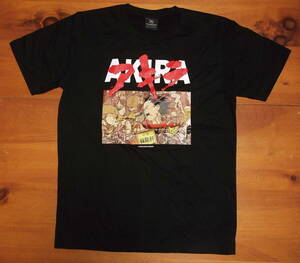 新品 【AKIRA】アキラ 両面 プリント Tシャツ 黒 L // 鉄雄 SF 金田 バイク