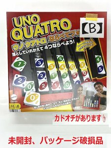 新品★未開封★ジャンク品★パッケージへこみあり★【B】マテル UNO クアトロ ならべてフォー ／カードゲーム ウノ パーティ