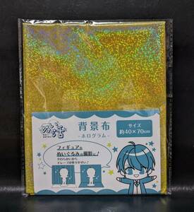 ドール 人形 フィギュア カスタムドール ぬいぐるみ 撮影用 背景布 40㎝×70㎝ ホログラム イエロー B221046