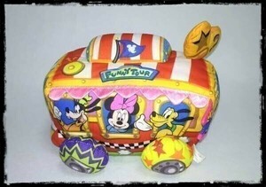 ディズニー ミッキーマウス 車型 ぬいぐるみ ＴＯＭＹ トミー 訳あり B1243