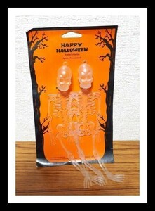  Halloween equipment ornament decoration Skull skeleton 2 body set fluorescence approximately 23.B181005