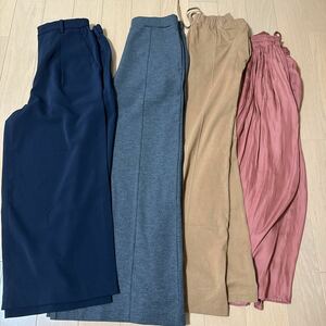 新品　ユニクロ　ワイドパンツ ロングスカート 4枚セット　UNIQLO まとめ売り