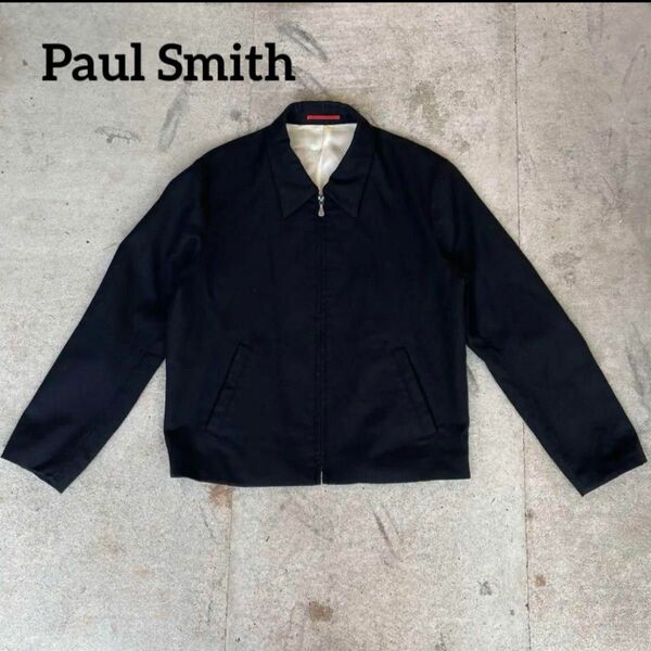 Paul Smith ジップアップ ブルゾン ショート丈 短丈 ブラック 日本製 ジャケット