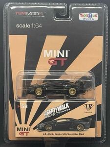 【TSM MODEL】SCALE:1/64 MINI GT LB★Works Lamborgini Aventador Black アヴェンタドール　トイザラス　オリジナル　toysrus original