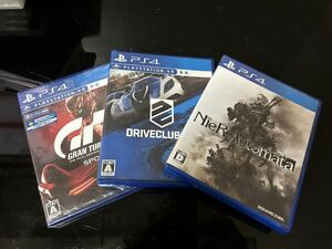 ★69 PS4ソフト /グランツーリスモ/DRIVECLUB VR [通常版] ドライブクラブ/ニーアオートマタ NieR:Automata まとめ売り 