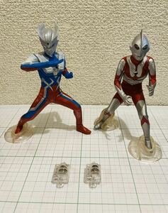 1円～ 【中古】 アルティメットルミナス 14 ウルトラマンゼロ 初代ウルトラマン Aタイプ ルミナスユニット付　ファイティングポーズver 4点