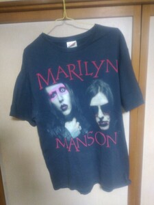 Marilyn Manson Twiggy Ramirez　Tシャツ　Mサイズ　Hanes マリリンマンソン　トゥイギーラミレス
