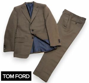 TOM FORD O'Connor COTTON×SILK 2B однобортный костюм выставить Tom Ford SUIT SET-UP жакет блейзер Brown 48 JK-9