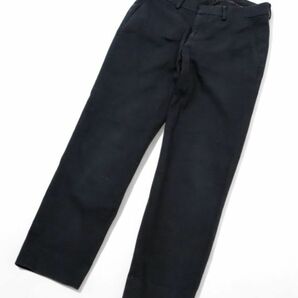 HERMES MENS COTTON CHINO PANTS エルメス コットン チノパンツ トラウザーズパンツ スラックス チノパン ブラック 40 イタリア製 JK-20の画像2