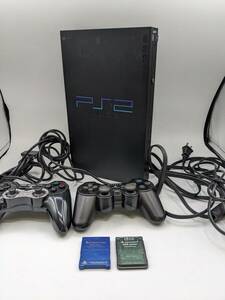 N36280〇 【通電確認済み】PlayStation2 SCPH-30000 プレステ2 PS2 Sony ソニー HORI コントローラー 8MB メモリーカード GAME 