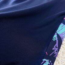 YONEX/ヨネックス グラフィックバックプリント ショートスリーブシャツ 半袖Tシャツ ロゴ スポーツ バドミントン テニス ウェア 紺 メンズL_画像5